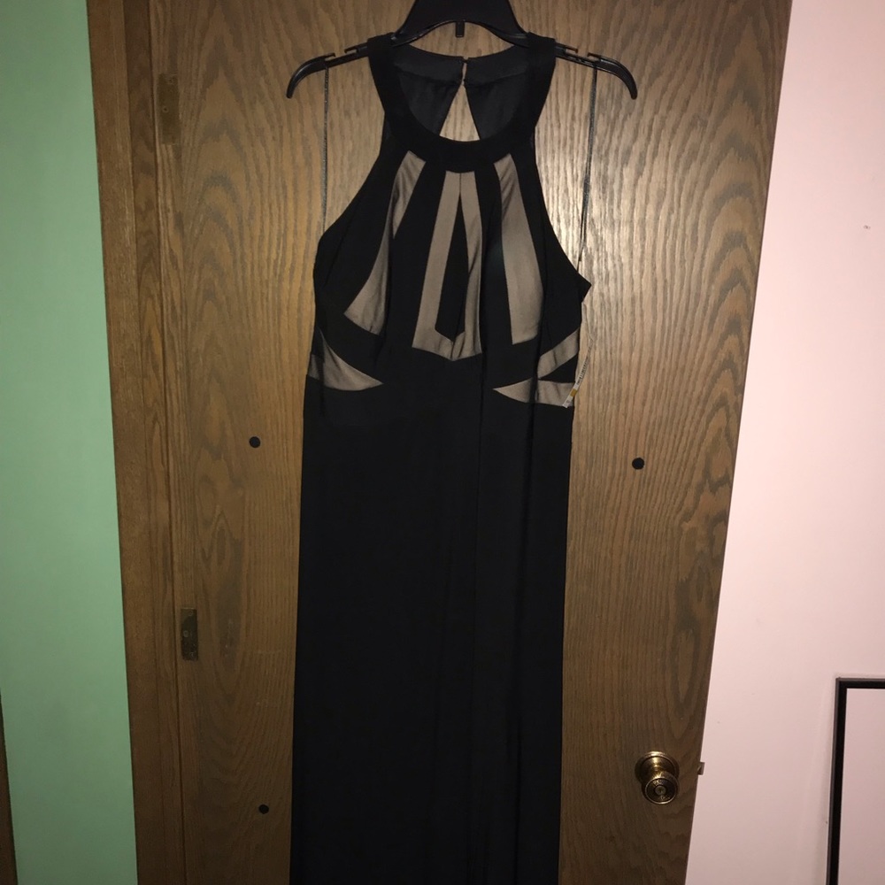 Black Nude Evening Gown Prom Dress Bridesmaid 16W